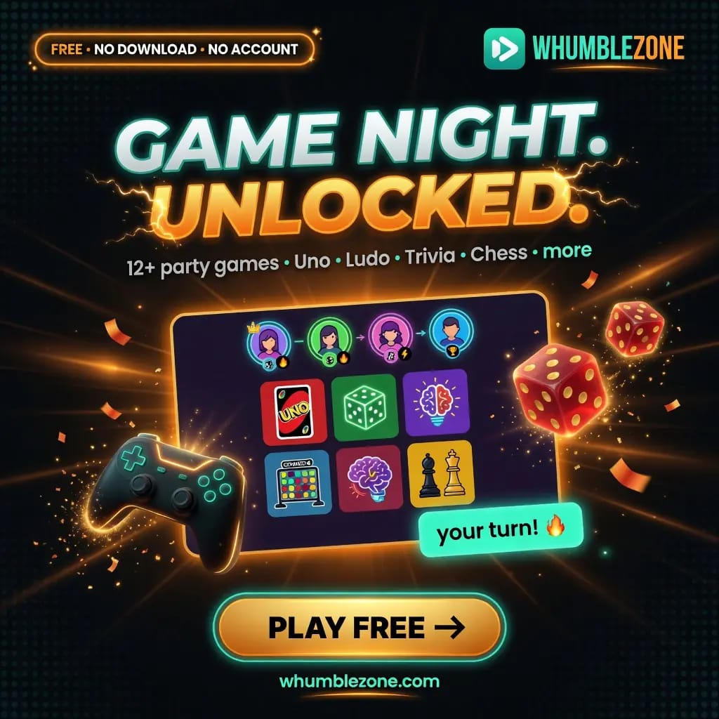 GameBoba free online party games poster