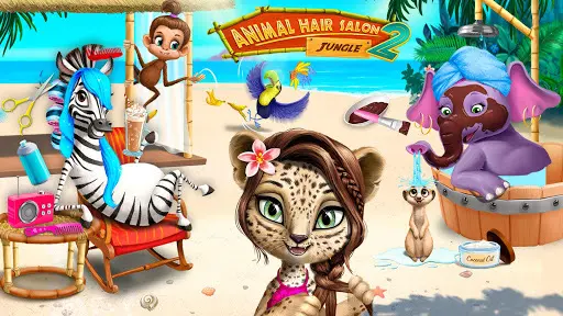 Jungle Animal Hair Salon 2_1