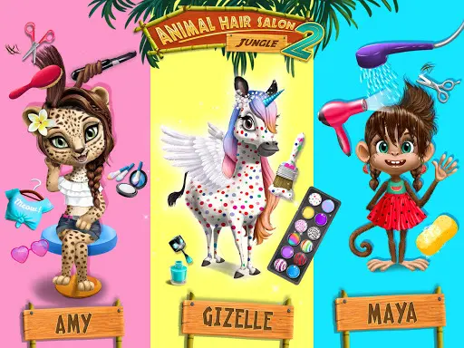 Jungle Animal Hair Salon 2_11