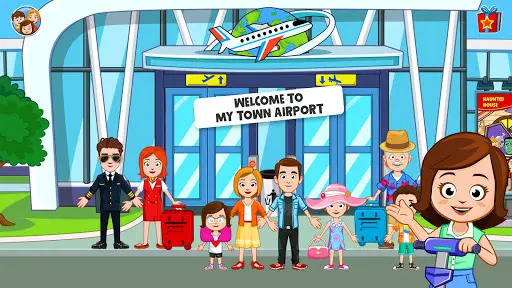 My Town Airport games for kids_0