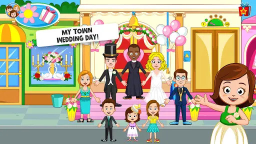My Town: Wedding Day girl game_1