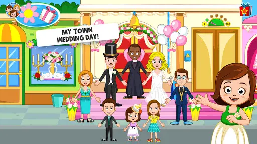 My Town: Wedding Day girl game_11