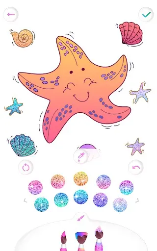 Mermaid coloring book gradient_2