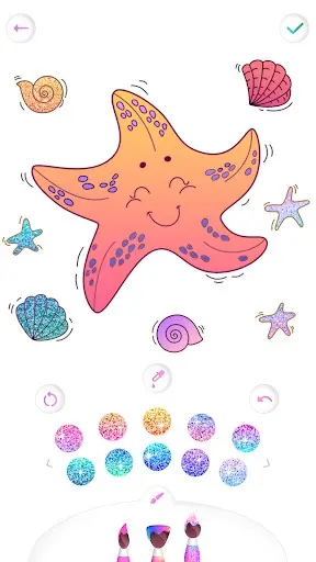 Mermaid coloring book gradient_7