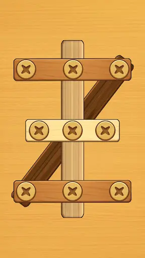Screw Puzzle: Wood Nut & Bolt_1
